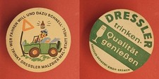 Dressler Bremen rotes Dreieck Brauerei Bierdeckel Bier
