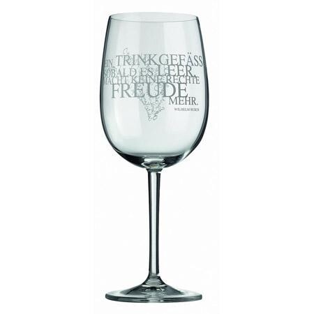 Vino rotweinglas mit spruch - mit,