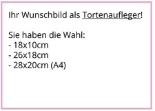 A4 Tortenaufleger selber gestalten - Tortenbild Fototorte Zuckerbild Einschulung