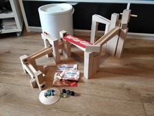 HABA Kugelbahn Grundbausatz, 1136, Murmelbahn, Holz, mit OVP, 42 Teile