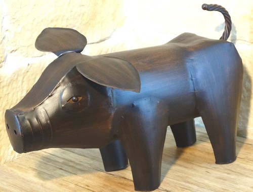 Schwein tierfigur eisen ferkel - tierfigur,