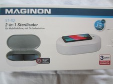 Maginon 2 in1 Sterilisator mit Qi-Ladestation für Mobiltelefone Modell ST-1QI