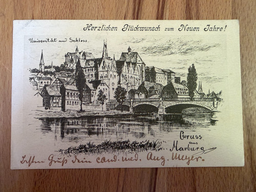 Marburg 1900 neujahr - 1900,