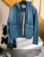 Damen Jeansjacke Mit Kapuze