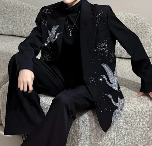 New men luxury diamond birds - new,