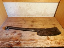 altes geschmiedetes französisches Fleischerbeil Metzger Beil