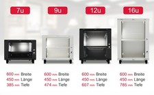 Netzwerkschrank Serverschrank Server-Racks inkl. Zubehör in 7U, 9U, 12U, 16U