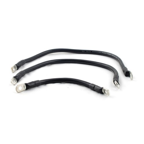 Batteriekabel set schwarz - schwarz, für