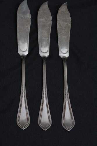Fischmesser perlrand - fischmesser,