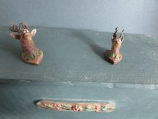 2 kleine Geweihe - für die antike Puppenstube