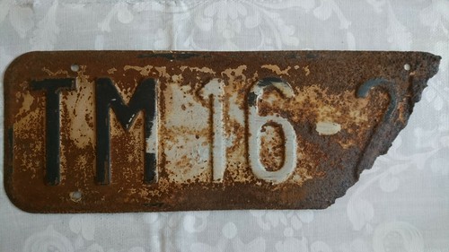 Altes uralt nummernschild - altes,