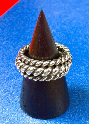 925er silber ring - silber, schwer