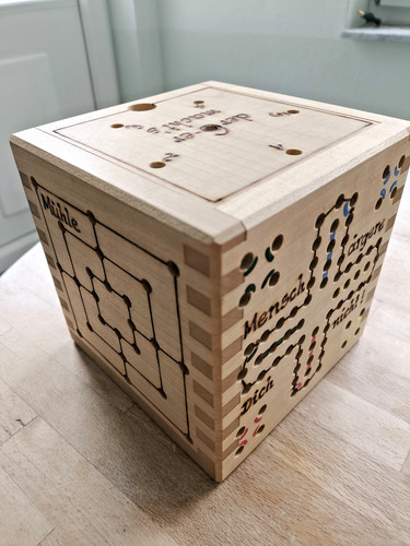 Spielekubus massivholz ahorn - spielekubus,