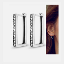 ohrringe silber 925 eckig