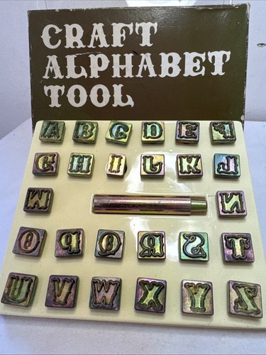 Leder handwerk alphabet - leder,