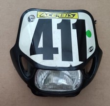 Enduro Lampenmaske Acerbis schwarz, Motorrad, Motorsport, Geländesport