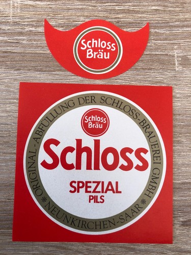 Bieretikett schlossbrauerei - bieretikett,
