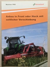 KVERNELAND FRO 325 280 235 Front Heck Mulcher Prospekt Traktor Schlepper Bulldog