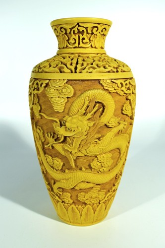 China drachenvase gelber - drachenvase,