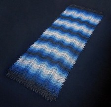 Gestrickter Ziegenflaum Schal