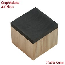 Graphitplatte 70 x 70 x 10 mm