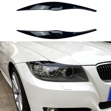 Scheinwerferblenden Böser Blick Schwarz Glanz für BMW 3er E90 E91 2005-2012