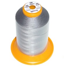 (0,017 € / m) AMANN SERAFIL 40 Nähgarn, 1.200m, Grau - 0415