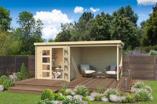 Gartenhaus holz 28mm long - holz,