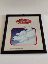 *Rarität* Vintage Spiegelbild Spiegel Coca Cola 2000 Werbeschild