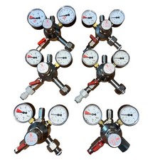 Druckminderer HIWI CO₂ W21,8 | 2 Manometer | inkl. Schlüssel | Industriequalität