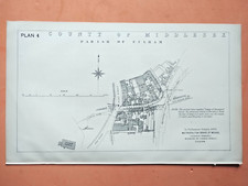 1898 antike Karte der