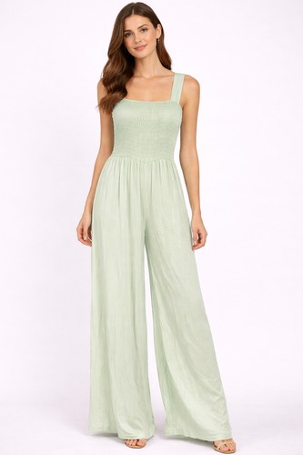 Jumpsuit mit weitem bein - jumpsuit,