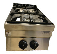 Bartscher Gasherd Edelstahl 2 Flammen Gussroste Auftisch Gerät 700FX-G20 2831021