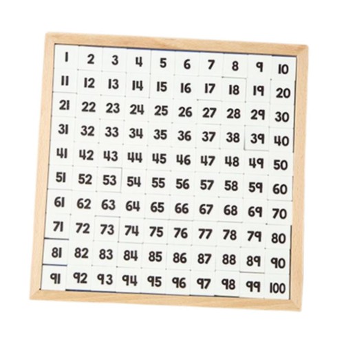 Montessori 100 zahlenbrett - 1-100,