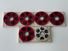 6x NAGRA Spulen / Reels "Rot - Silber / Red - Silver" (NAGRA SN, SNN, SNST)