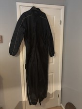 Motorrad Motorrad wasserdichter Regenanzug Advanced Experience schwarz groß lang