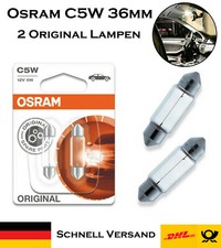 2x Osram C5W 36mm 12V 6418-02B