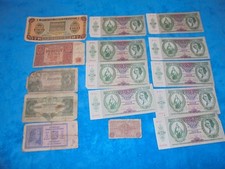 12 Geldscheine  Wehrmacht 3.Reich 2.WK Sammlung  Russland Balkan