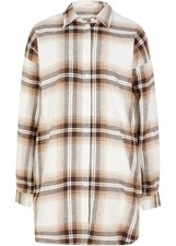 Neu Long- Flanell-Hemdbluse