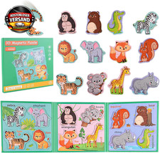 Magnetisches tierpuzzle für - magnetisches,