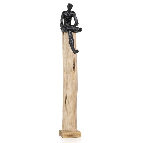 Skulptur mann groß holzdeko - mann,
