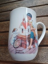 Sammlertasse NORMAN ROCKWELL 1982 A Dollhouse For Sis