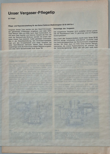 Orig solex rep - solex, rep.-anleitung