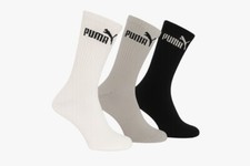 Puma Crew Socks Herren 43-46 schwarz weiß grau Sport Strümpfe Socken 9er Pack