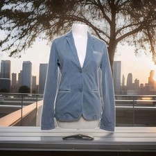 Marc O' Polo Sweat Blazer Damen Gr. 34, Baumwolle,  Jeans-Blau - TOP ❤️