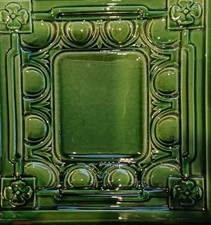 ANTIKE OFENKACHEL, hervorragender ZUSTAND für 125 Jahre, JUGENDSTIL 