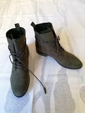 Marco Tozzi Schnürstiefeletten Schnürstiefel Schnürboots olivgrün Wildlederoptik