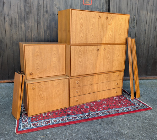 60er teak regalsystem vintage - 60er,