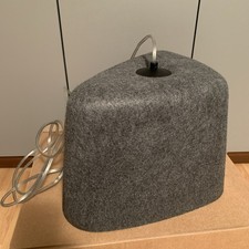 Tom Dixon Felt, Filz-Pendelleuchte, Grau/Weiss, Gebraucht