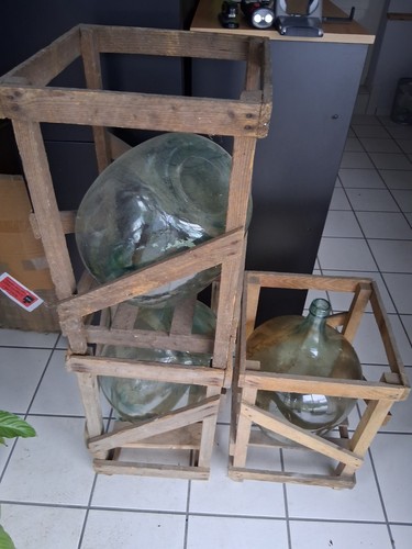 Alte glasballons mit - alte,